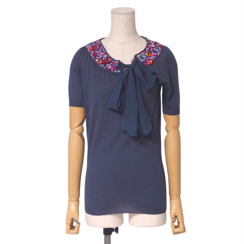 Christian Dior Knit 8C13055108 Knit Navy Women 38