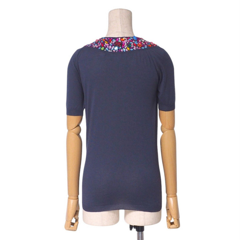 Christian Dior Knit 8C13055108 Knit Navy Women 38