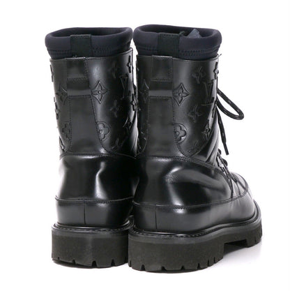 Louis Vuitton Boots Leather X Rubber Monogram Black Monogram Landscape 8