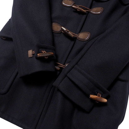 Gucci Duffel Coat 247184 Wool Navy Mens 44