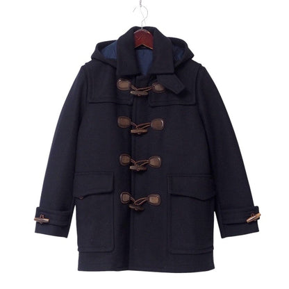 Gucci Duffel Coat 247184 Wool Navy Mens 44