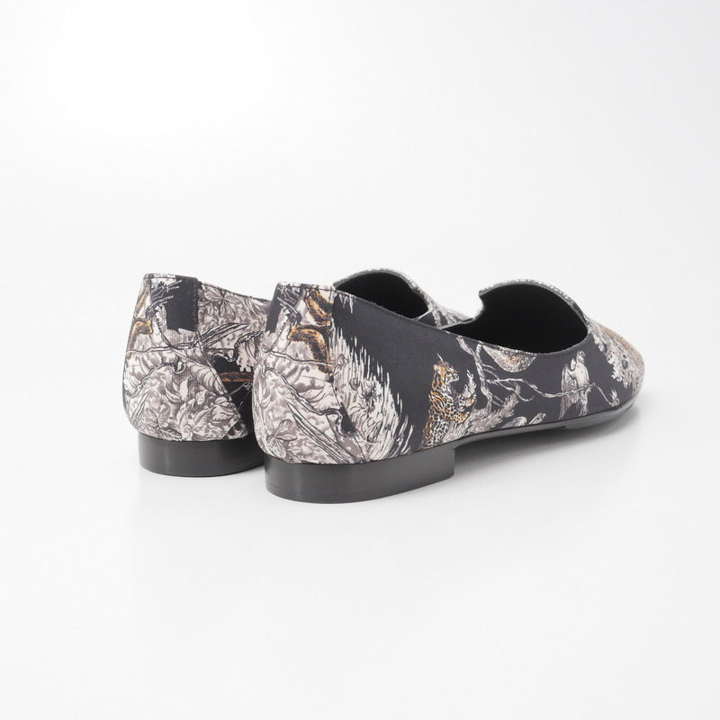 Hermes Pumps Fabric Black Type Women 35 1/2
