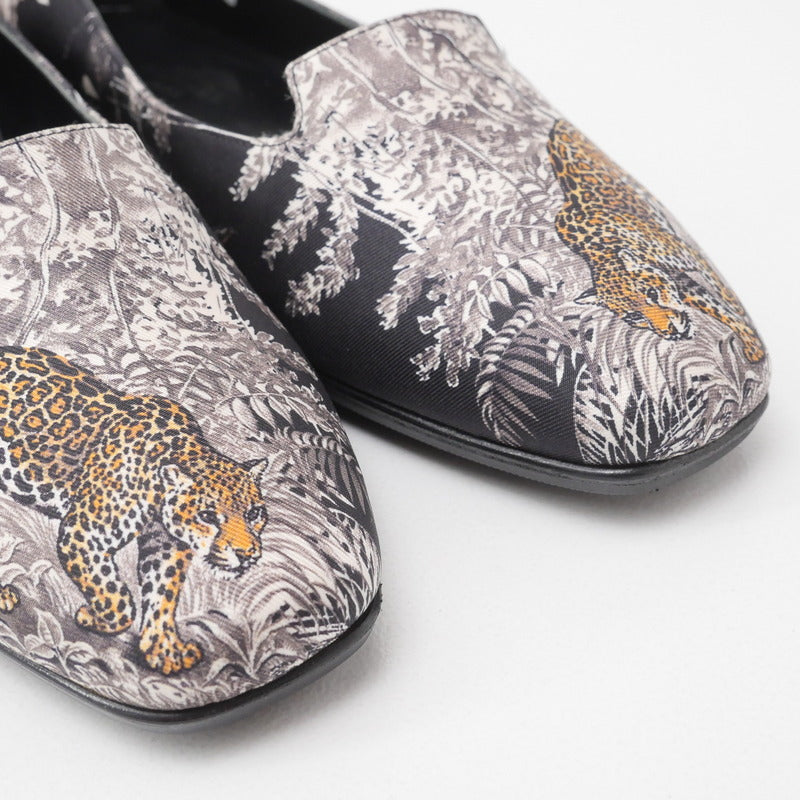 Hermes Pumps Fabric Black Type Women 35 1/2