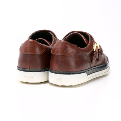 Tod'S Slip-On Xxw0Uv0K940Ziks602 Leather Brown Cassetta Uvpantofola Fibbie Zik Marrone Sc Women 35
