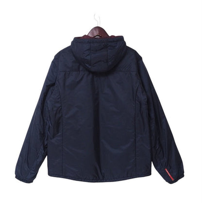 Prada Sports Jacket Sga754 Nylon Navy/Bordeaux Type Mens 56