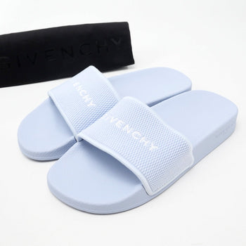 Givenchy Sandals Leather X Fabric Light Blue Va0213 Women 38