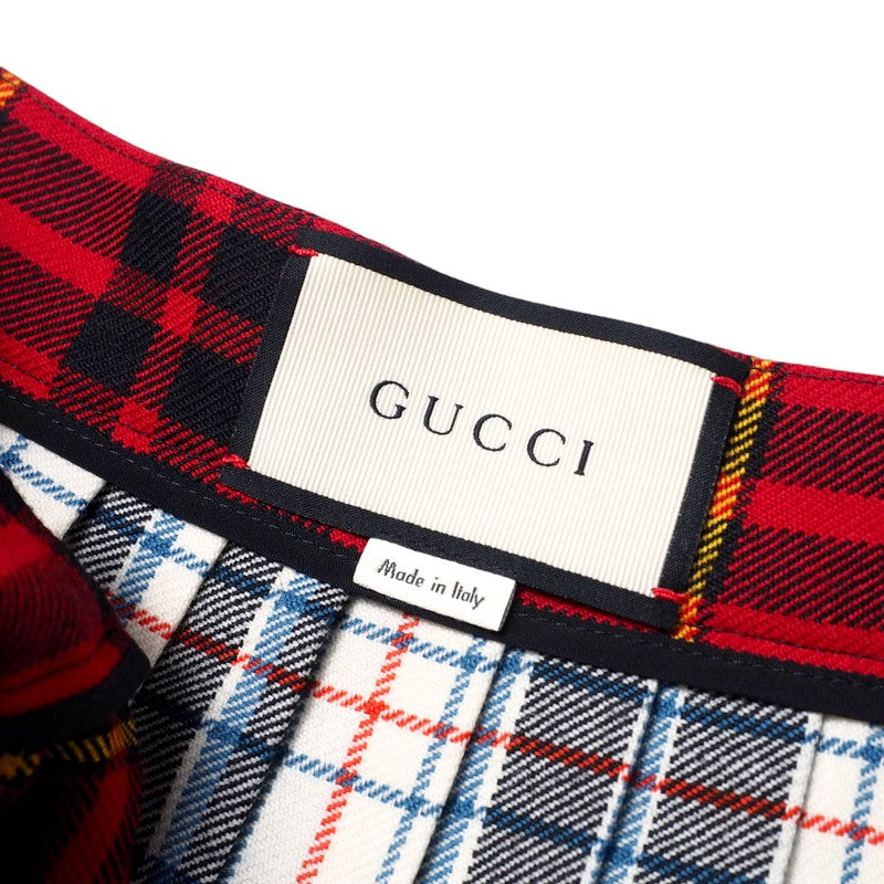 Gucci Long Skirt 448873 Wool Multicolor Women 36