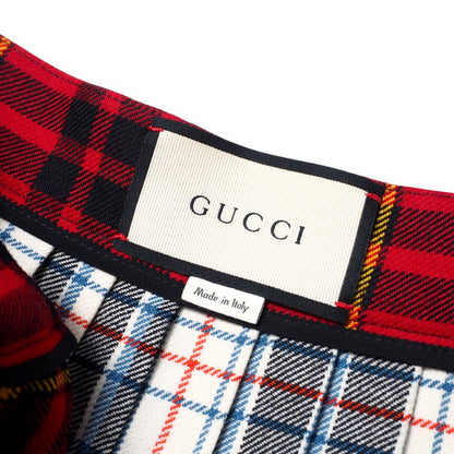 Gucci Long Skirt 448873 Wool Multicolor Women 36