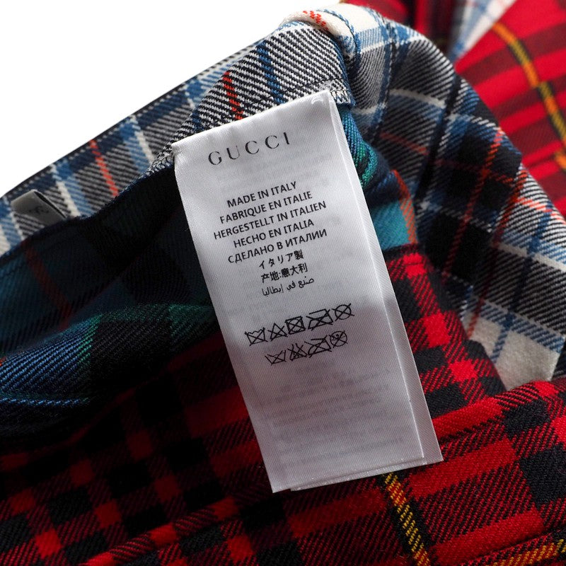 Gucci Long Skirt 448873 Wool Multicolor Women 36