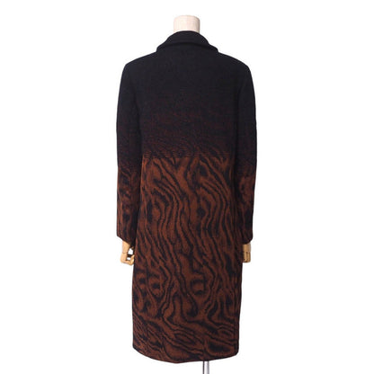 Missoni Stainless Collar Coat C0 Md Gw 0010 60% Rayon, 32% Wool, 8% Nylon 654/Black/Brown Women 42