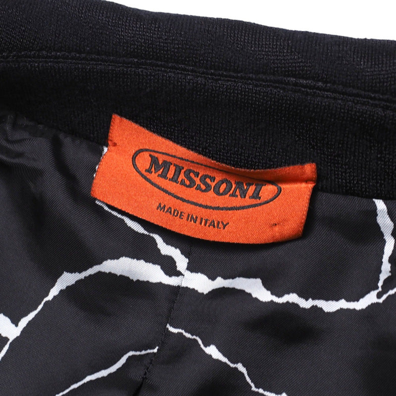 Missoni Stainless Collar Coat C0 Md Gw 0010 60% Rayon, 32% Wool, 8% Nylon 654/Black/Brown Women 42