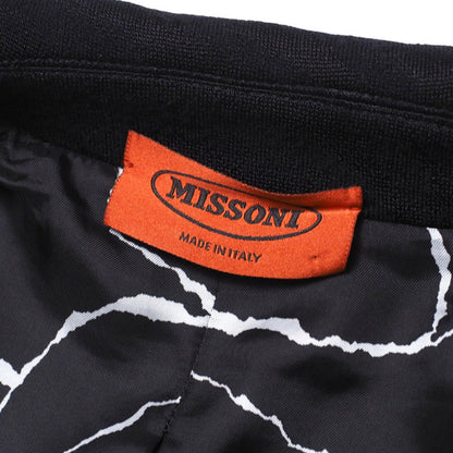 Missoni Stainless Collar Coat C0 Md Gw 0010 60% Rayon, 32% Wool, 8% Nylon 654/Black/Brown Women 42