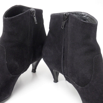Saint Laurent Paris Boots Suede Leather Black Women 37