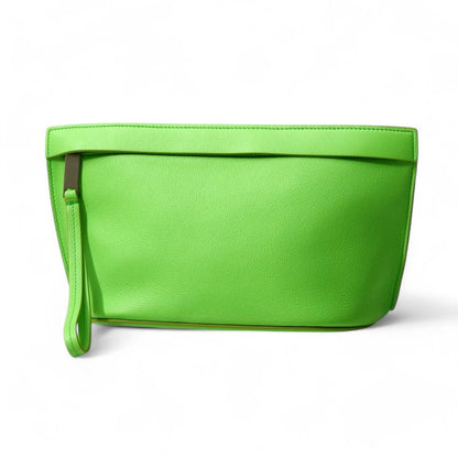 Salvatore Ferragamo Clutch Bag Au-24/1390 Leather Light Green Women Au-24/1390