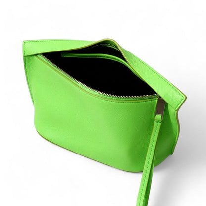 Salvatore Ferragamo Clutch Bag Au-24/1390 Leather Light Green Women Au-24/1390