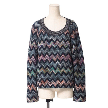 Missoni Knit Knit Blue Brown Women 40