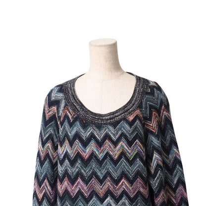 Missoni Knit Knit Blue Brown Women 40