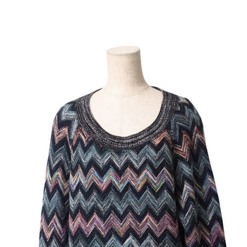 Missoni Knit Knit Blue Brown Women 40