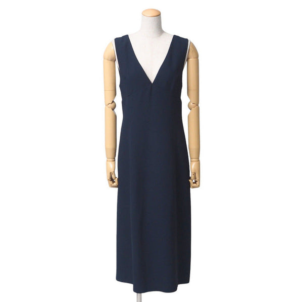 Prada One Piece Dna881 Acetate 72% Viscose Rayon 28% Navy Women 40