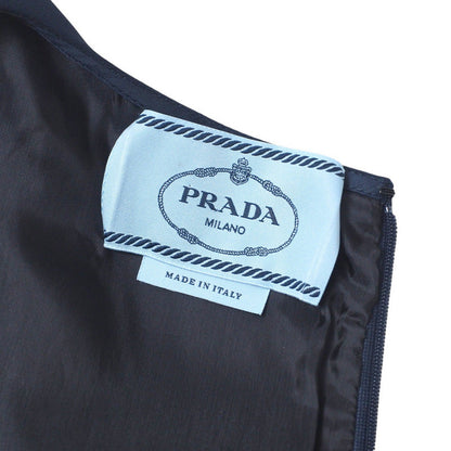 Prada One Piece Dna881 Acetate 72% Viscose Rayon 28% Navy Women 40