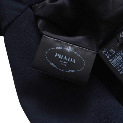 Prada One Piece Dna881 Acetate 72% Viscose Rayon 28% Navy Women 40