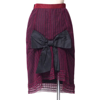 Louis Vuitton Skirt Race Wine Red Type Women 36