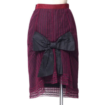 Louis Vuitton Skirt Race Wine Red Type Women 36