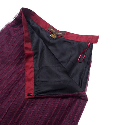 Louis Vuitton Skirt Race Wine Red Type Women 36