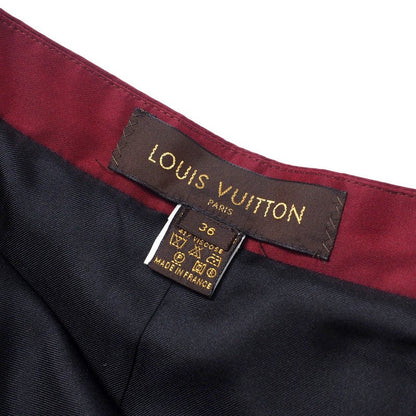 Louis Vuitton Skirt Race Wine Red Type Women 36