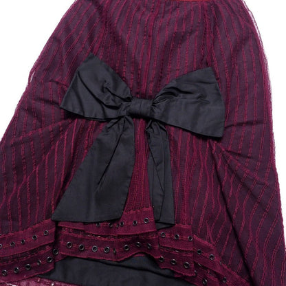 Louis Vuitton Skirt Race Wine Red Type Women 36