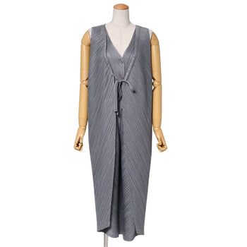 Pleats Please Overall Pp81-Ji443 Polyester Gray 3
