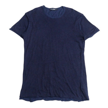 Dolce&Gabbana Cut Cotton Linen Navy Jt-G8U78T Mens 52
