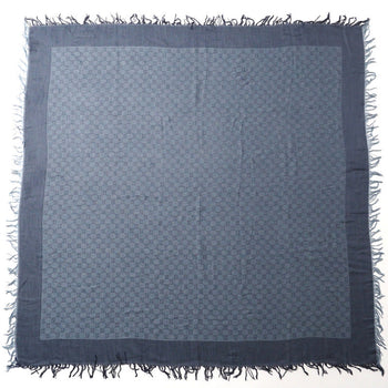 Gucci Shawl 283833 3G272 55% Cotton, 45% Silk Navy