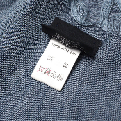 Gucci Shawl 283833 3G272 55% Cotton, 45% Silk Navy
