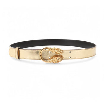 Gucci Belt 037 1766 424 Leather Gold 7530
