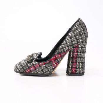Dolce&Gabbana Pumps C06340A45711 Tweed Gray / Red Women 35 1/2