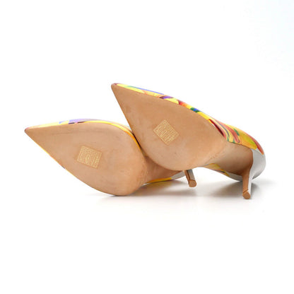 Jimmy Choo Pumps Leather Yellow Type Multicolor Anouk Pumps 38
