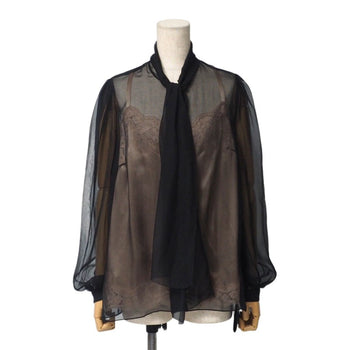 Dolce&Gabbana Blouse F5G72T Silk Black Women 40