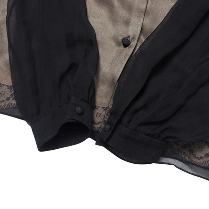 Dolce&Gabbana Blouse F5G72T Silk Black Women 40
