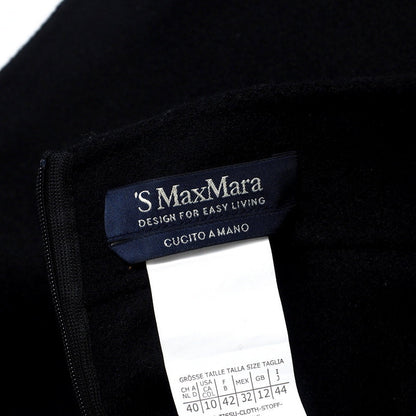 Max Mara Skirt 91061533075 Wool Black Women 44