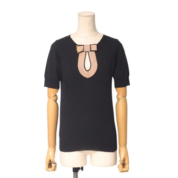 Louis Vuitton Knit Rw111A Wsk515Mxr Knit Black/Pink Brown Women Xs