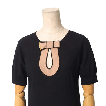 Louis Vuitton Knit Rw111A Wsk515Mxr Knit Black/Pink Brown Women Xs