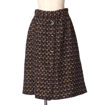 Dolce&Gabbana Skirt F4M40T Wool Brown X Gray Type Women 42