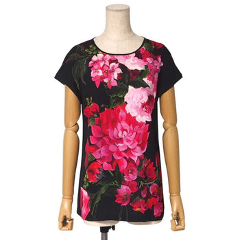 Dolce&Gabbana Cut F7Z07T Silk Black X Red Type Women 36