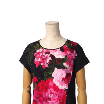 Dolce&Gabbana Cut F7Z07T Silk Black X Red Type Women 36