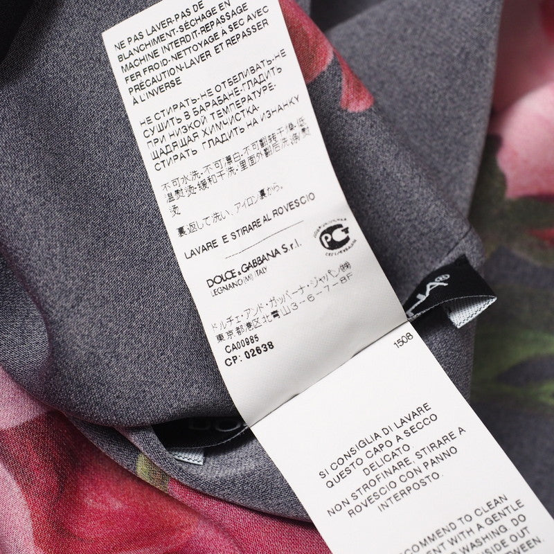 Dolce&Gabbana Cut F7Z07T Silk Black X Red Type Women 36