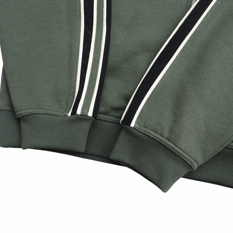 Hermes Hoodie Sweat Khaki Run H Mens L