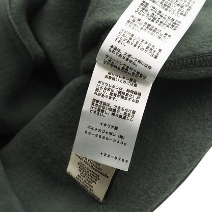Hermes Hoodie Sweat Khaki Run H Mens L