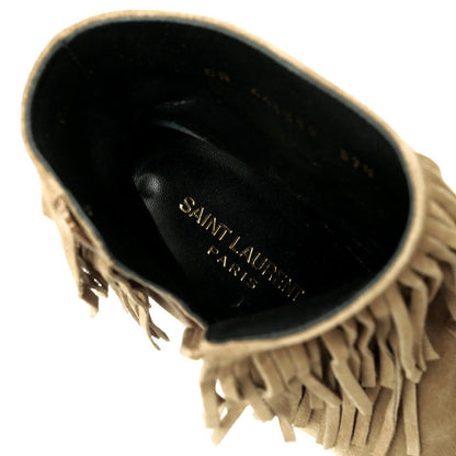 Saint Laurent Paris Boots 441319 Suede Brown Women 37.5