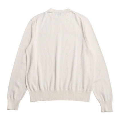 Moncler Knit I10919C00009 Knit White Girocollo Tricot Mens S